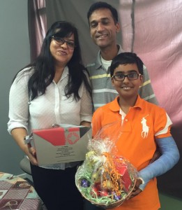 Easter Basket Winner 2016 - Sonal and her family